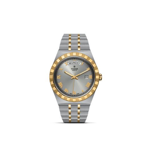 TUDOR Royal, 41MM Silver Dial, Steel and Yellow Gold Bracelet